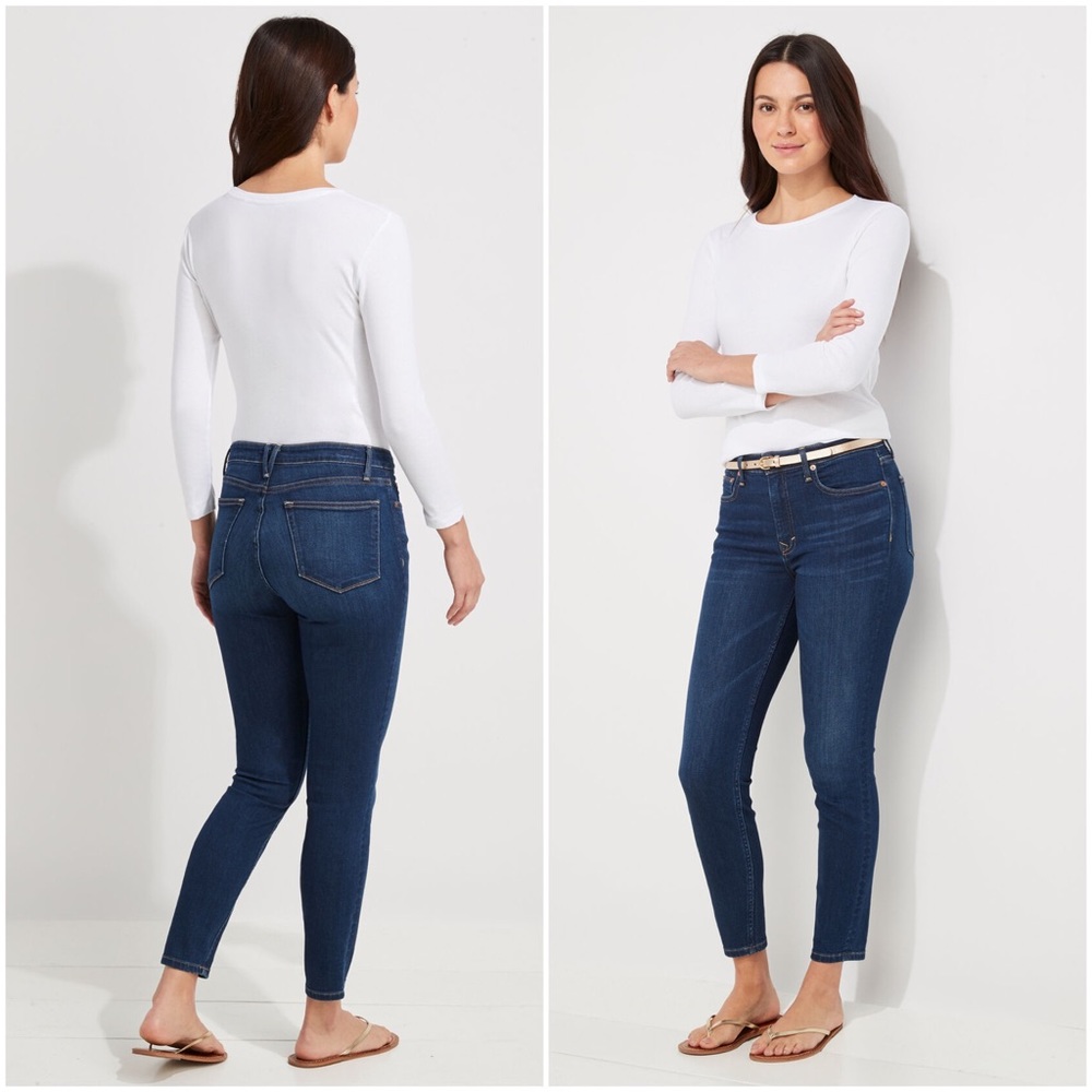 Jamie High Rise Indigo Skinny Jean in Deep Bay